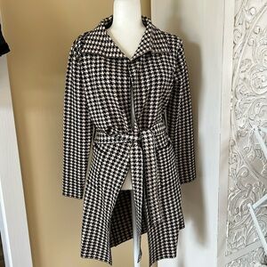 NWT Rachel Zoe houndstooth lightweight sweater jacket. Xs